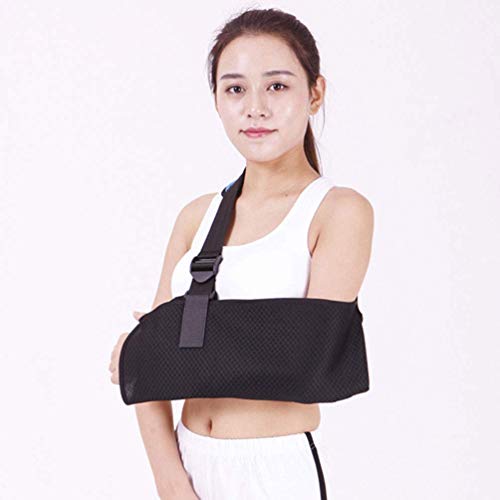 Cabestrillo para brazo: correa de soporte médico para huesos rotos y fracturados con cabestrillos ajustables para dolor de hombro, brazo, codo y manguito rotador.Se adapta a los brazos izquierdo y