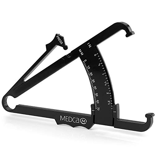 calibrador de grasa corporal y cinta métrica corporal - Calibradores de infusión de piel y cinta métrica de grasa corporal para medir con precisión el IMC de la piel Fitness y pérdida de peso