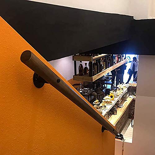 Cdbl Pasamanos de Madera - Kit Completo 30-160cm, barandillas de Escalera de Pasillo, Varilla de Soporte de Seguridad, Antideslizante, Kit de Barra de Agarre Villa Tipo Loft for Ancianos/niños