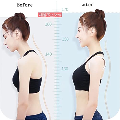 CDPC Corrector Depostura Inteligentepara Hombres Y Mujeres, Recordatorio Depostura Electrónico con Vibración, Soporte De Espalda Superior Ajustable, Negro (White)