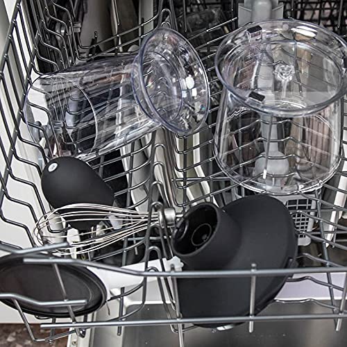 Cecotec Batidora de Mano Powerful Titanium 1000 Full. 1000 W, Pie XL, 21 Niveles y Turbo, Cuchilla 4 hojas con Recubrimiento de Titanio, , Soft Touch, Accesorios, Vaso de 500 ml