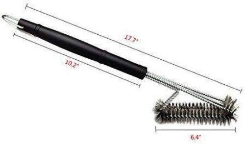 Cepillo Barbacoa DE Limpieza GAINWELL-El Mejor Cepillo 3 En 1 de Altas Prestaciones- Cerdas de Acero Inoxidable-¡Garantía de por Vida!
