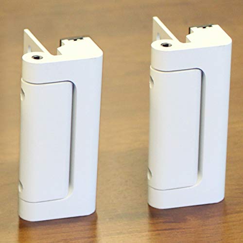 Cerradura de seguridad blanca para puerta, paquete de 2, original – No se deje engañar por imitadores