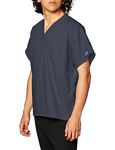 Cherokee – Ropa de trabajo unisex camisola tipo túnica con cuello de pico - Gris - Medium