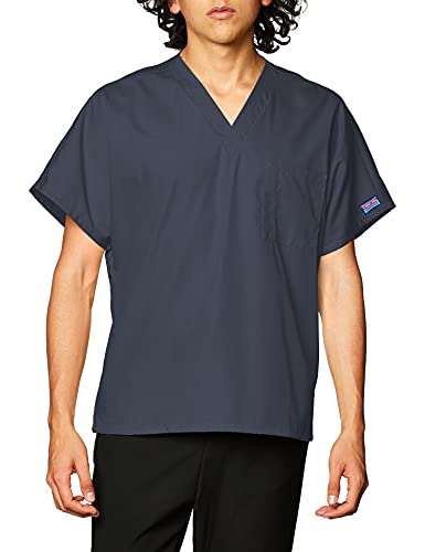 Cherokee – Ropa de trabajo unisex camisola tipo túnica con cuello de pico - Gris - Medium