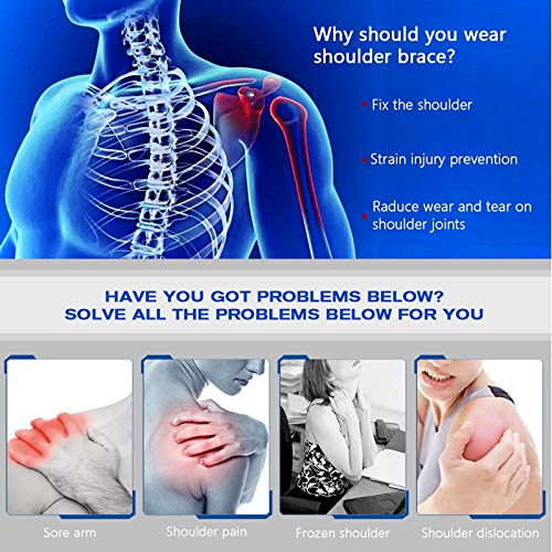 Chlffua Hombrera Ajustable, Apoyo de Hombro de Neopreno Transpirable, Protección Hombro para Prevención y Recuperación de Lesiones Deportivas, Hombre/Mujer, para el Hombro Izquierdo/Derecho