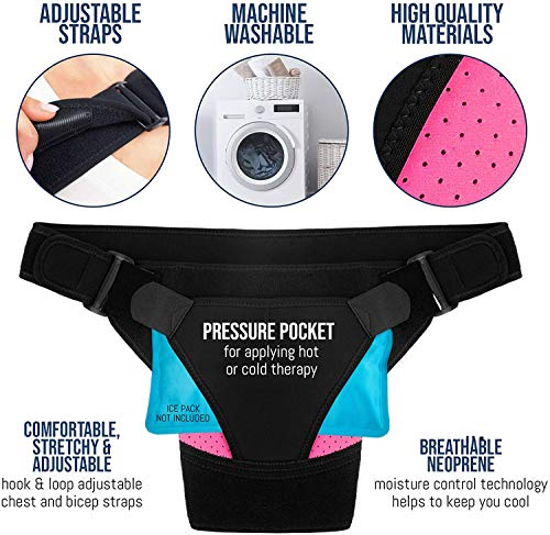 Chlffua Hombrera Ajustable, Apoyo de Hombro de Neopreno Transpirable, Protección Hombro para Prevención y Recuperación de Lesiones Deportivas, Hombre/Mujer, para el Hombro Izquierdo/Derecho