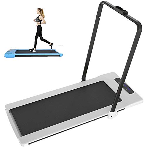 Cinta de Correr Handrail Handrail Cinta de Correr Mini Adelgazar Cinta de Correr Pequeña Cinta de Correr eléctrica silenciosa Plegable for la Oficina en casa al Aire Libre