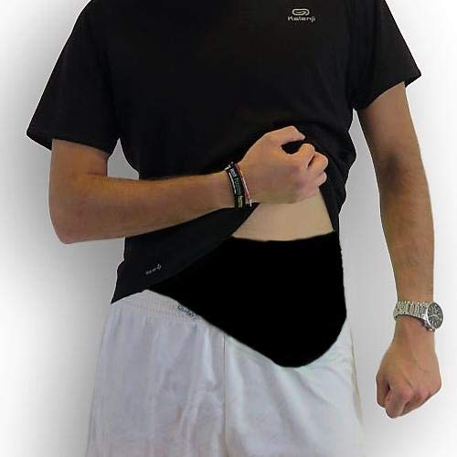 Cinturón Cubre Bolsa Ostomía Art. GLICO-CS Negro Cintura 5º 111-130 cm. Alto 25 cm. (cod.B)