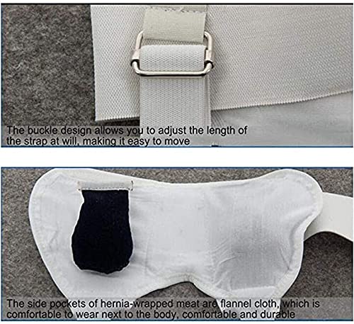 Cinturón de hernia de ocultamiento Bella extraíble Correa de cintura regulable Ayuda Hernia Hernia Inguinal, Hernias de la ingle Protección, Polvo, anti-bacteriano para hombres Post Cirugía Hernia ing