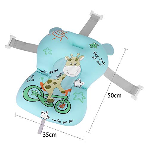 Cojín de baño para bebé recién nacido, antideslizante, soporte para asiento de baño, bañera para bebé, plegable, colchón de baño flotante, cojín de bañera para recién nacido de 0 a 12 meses