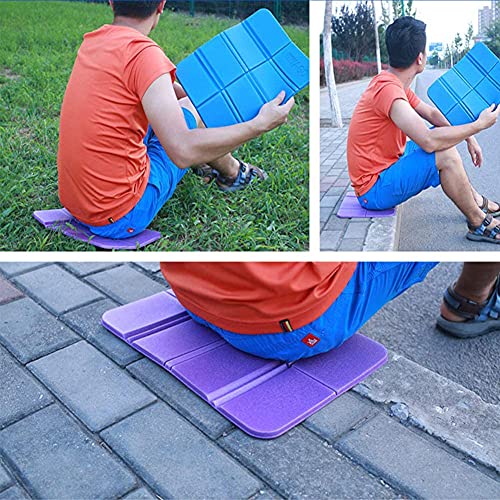 Cojín Plegable Al Aire Libre,2Pcs Cojines Asiento Picnic,Almohadillas de Espuma Plegable,Cojín Asiento Picnic Impermeable,Estera Asiento Impermeable Portátil,para Acampar Caminatas Parque Picnic