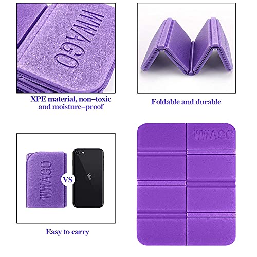 Cojín Plegable Al Aire Libre,2Pcs Cojines Asiento Picnic,Almohadillas de Espuma Plegable,Cojín Asiento Picnic Impermeable,Estera Asiento Impermeable Portátil,para Acampar Caminatas Parque Picnic