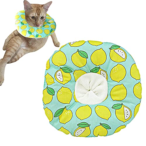 Collar de Recuperación para Mascotas, Collar Protector para Gato, Collarines para Curar Heridas, Cuello Protector Hinchable para Perros y Gatos, Ideal para la recuperación Tras una cirugía