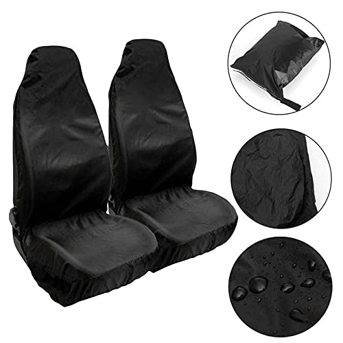 CONG 2 fundas protectoras universales para asiento de coche, funda protectora impermeable para asiento delantero del conductor