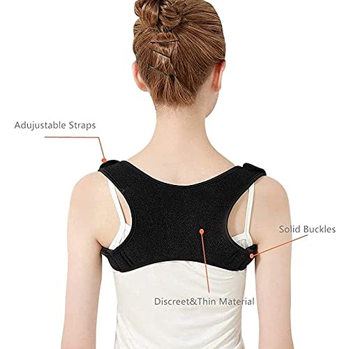 Corrector De Postura Correas De Hombro Para Hombres Y Mujeres Para Corregir La Cifosis Cinturón De Corrección De Espalda Sentado Plancha Ajustable, Refuerzo De Espalda, Soporte De Postura Cómodo Esc