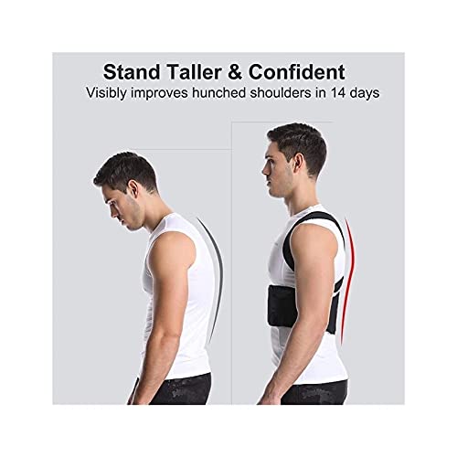 Corrector de postura de espalda completa Soporte de espalda para hombres y mujeres Corsé de soporte lumbar transpirable Cinturón de espalda para alivio de jorobado adolescente, mala postura, cifosis,