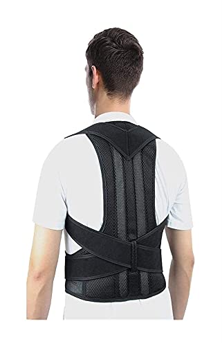 Corrector de postura de espalda completa Soporte de espalda para hombres y mujeres Corsé de soporte lumbar transpirable Cinturón de espalda para alivio de jorobado adolescente, mala postura, cifosis,