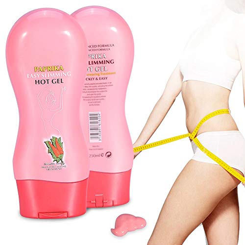 Crema adelgazante de 2 tipos de 250 ml, crema reafirmante para quemar grasa, adelgazar, moldear el cuerpo para abdomen, cintura, glúteos, antebrazos y piernas(02)