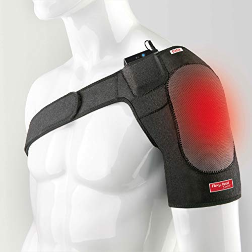 Daga Vendaje Térmico Hombro - Neopreno, Calor y compresión, Autonomía 90 Min, Cargador