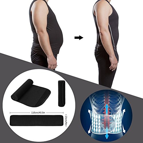 Dekool Cinturón reductor universal compatible con todos los tamaños para hombre y mujer, corsé para entrenamiento, promueve la pérdida de peso, quema de grasa y hace sudar.