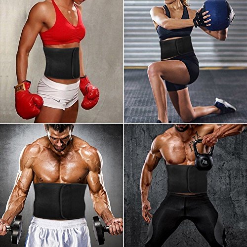Dekool Cinturón reductor universal compatible con todos los tamaños para hombre y mujer, corsé para entrenamiento, promueve la pérdida de peso, quema de grasa y hace sudar.