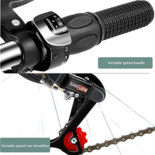 DODOBD Bicicleta plegable ligera, Cruiser Bikes Ruedas de 20 pulgadas, Bicicleta con defensas, Estante y silla de montar, City Compact Urban Commuters, Mujeres Hombres Niños Niños Niñas Estudiantes