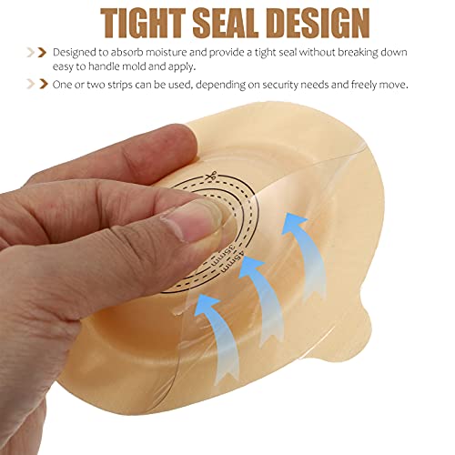 DOITOOL Colostomía Bolsa Anillo Cuttable Anillo de Ostomía Base Anillo de Ostomía Cubierta de Anillo de Bolsa Drenable Anillo Suministros de Urostomía para Tienda en el Hogar