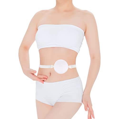 DOITOOL Wraps de Hernia Del Cinturón de La Ostomía: para La Bolsa de Colostomía Aglomerante Abdominal con Apertura de Estoma Soporte de Hernia de Ombligo ()