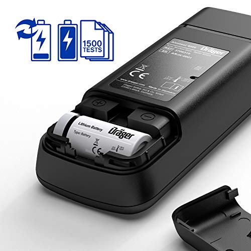 Dräger Alcotest 4000 | Alcoholímetro Digital Profesional confiable| Probador portátil de Alcohol multilingüe y Recargable | Medidor Oficial de policía