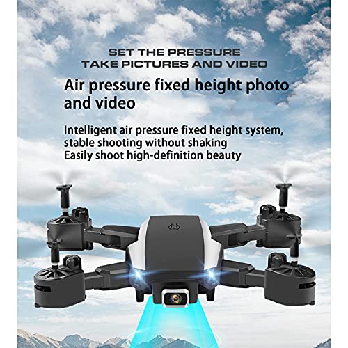 Drone con cámara FPV 1080P para niños, helicóptero plegable RC Quadcopter, juguetes para niños, gran angular de 120 °, fácil para principiantes, modo sin cabeza, despegue / aterrizaje con una tecla