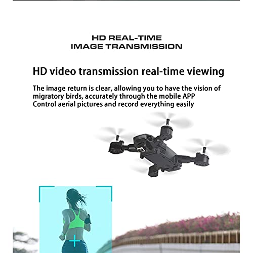 Drone con cámara FPV 1080P para niños, helicóptero plegable RC Quadcopter, juguetes para niños, gran angular de 120 °, fácil para principiantes, modo sin cabeza, despegue / aterrizaje con una tecla