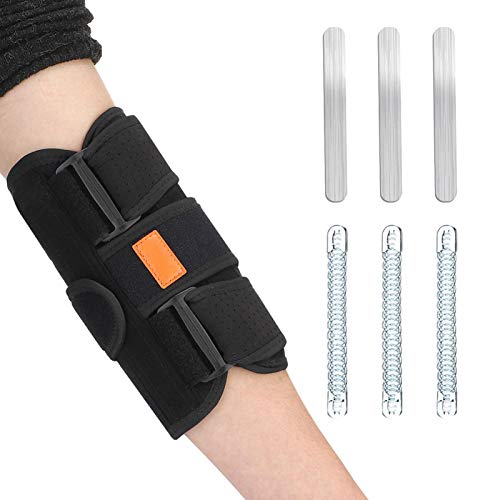 DSFSAEG Codera de apoyo, estabilizador de correa ajustable, síndrome de túnel cubital para tendinitis, manguito de codo para atrapamiento del nervio Ulnar