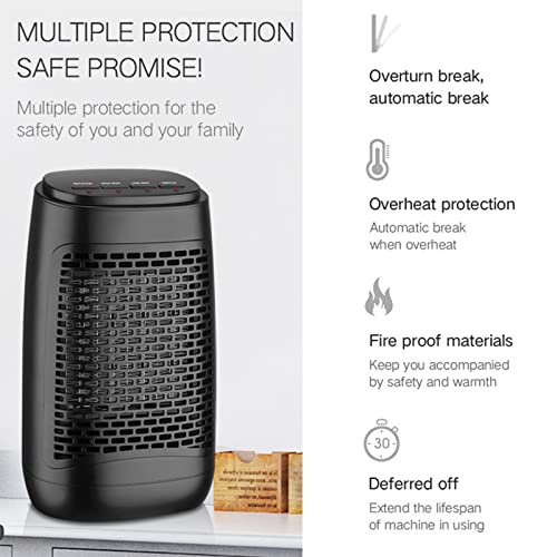 DUTUI Calentador Mini Hogar Calentador De Ahorro De Energía De Calor Rápido Calentador Eléctrico Calentador De Botón Portátil, Malla De Panal Para Mujeres