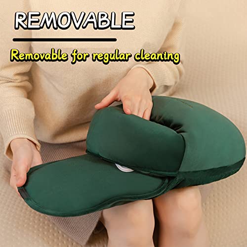 DUTUI El Calentador De Pies Se Puede Recargar En Invierno Y Se Puede Lavar En La Cama Con Pies De Edredón Para Dormir Y Pies De Oficina Más Cálidos,Verde
