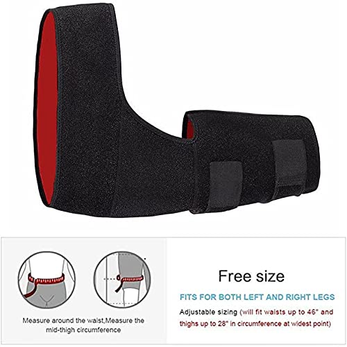 DXDUI Vendaje De Apoyo para La Ingle Envoltura Compresión Cadera Ciática Alivio Brace para Articulaciones Ajustable Transpirable para Correr Unisex Deportes Fitness, Negro Talla Única