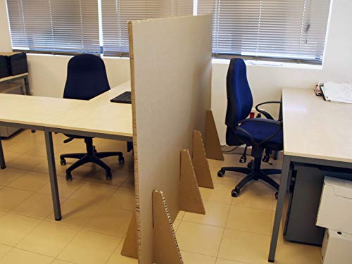 EliAcoustic Biombo de separación de Espacios para protección. Ajustable a Medida. Reciclable. Medidas 1400 mm de Alto x 1000 mm de Ancho.