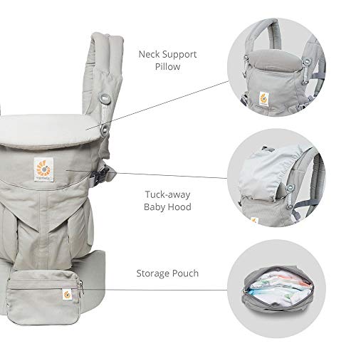 Ergobaby Mochila Portabebé Ergonómica Omni 360 Midnight Blue, 4-Posiciones de Porteo