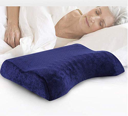 Espuma de Memoria para Dormir Almohada Proteger el Cuello Ortopédico Soporte de vértebra Cervical Columna Vertebral Cuidado de la Salud Dolor Cojín de liberación 48 * 74