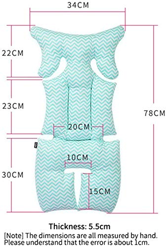 Estera Nuevo Universal Colchoneta Silla de Paseo Invierno Espesar Algodón Respirable Cojín para Silla de Coche Silla de Paseo Silla Alta Carritos Bebé Reductores de Asiento Almohada de Enfermería