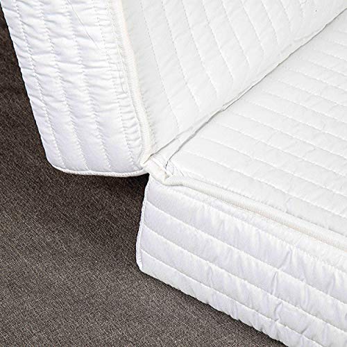 Evergreenweb – Colchón para sofá Cama Plegable 140x190 de Poliuretano 10 cm de Alto, Listo para Plegar sobre el Asiento Revestimiento hipoalergénico ortopédico ergonómico Lazos de fijación Bed Sofa