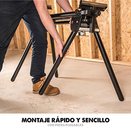 EVOLUTION POWER TOOLS 005-0001 Soporte de Sierra ingletadora con Extensiones, 0 W, 0 V, Negro