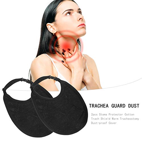 EXCEART Protector de Estoma para Cuello de Traqueotomía 2 Piezas de Algodón a Prueba de Polvo para Cuello Fundas para Heridas para Laringectomía
