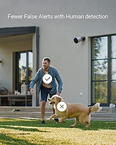 EZVIZ BC1C Cámara de Vigilancia WiFi 1080P con Batería Recargable de 210 Días, Visión Nocturna en Color, Detección de Movimiento PIR, Audio Bidireccional, Incorporada con Almacenamiento 32GB eMMC