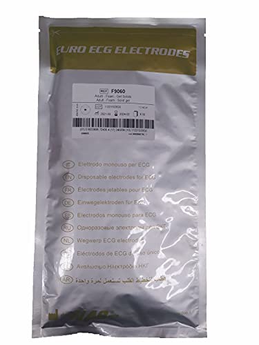 F9060 Electrodos de espuma desechables para ECG - ovalados (48mm x 50mm)