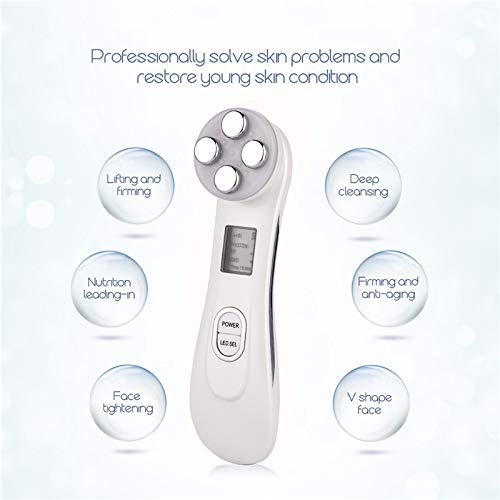 Face Skin EMS Mesoterapia Electroporación RF Radio Frecuencia Facial LED Fotón Dispositivo de Cuidado de la Piel Cara Levantamiento Apriete la Herramienta de Belleza