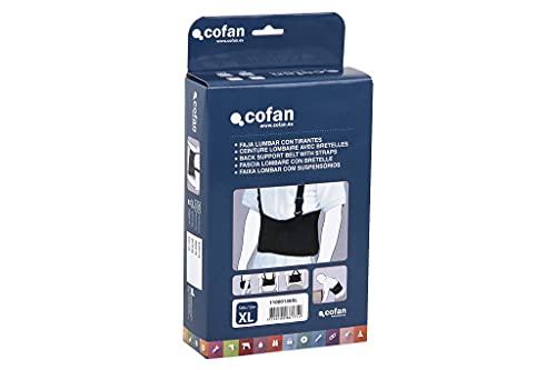 Faja Lumbar de Trabajo I Incluye 2 tirantes cruzados I Talla M