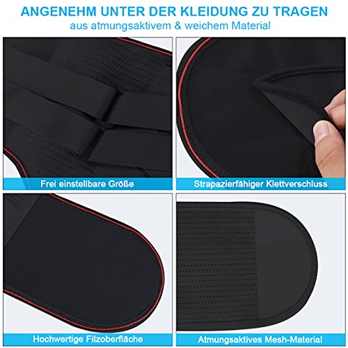 Faja lumbar para la espalda baja – Alivio del dolor de espalda – Hernia discal, ciática, escoliosis – Diseño de malla transpirable – Correas de soporte para hombres y mujeres