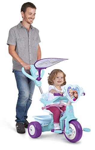 FEBER - Triciclo y cochecito de paseo Frozen (Famosa 800011814)
