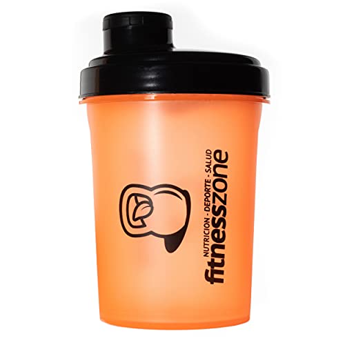 Fitness Zone | Nano Shaker Rosca 500 ml | Bottle Cocktail Pequeño Para Batidos de Proteínas u Otras Bebidas con Tapón de Rosca Antiapertura y Filtro Evita Grumos | Coctelera y Mezcladora Para Batidos